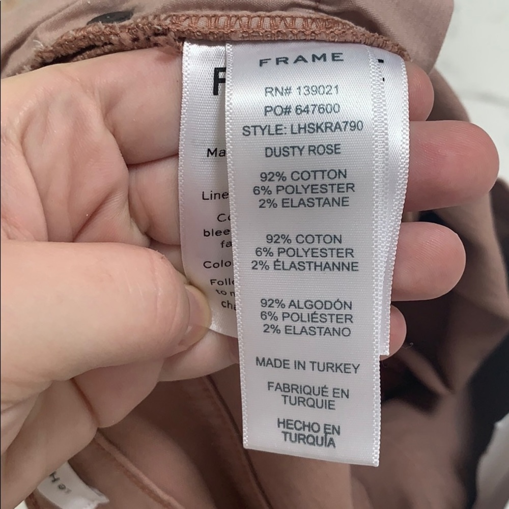 Frame Le High Skinny Jeans in Dusty Rose Size 26 - Picture 8 of 12